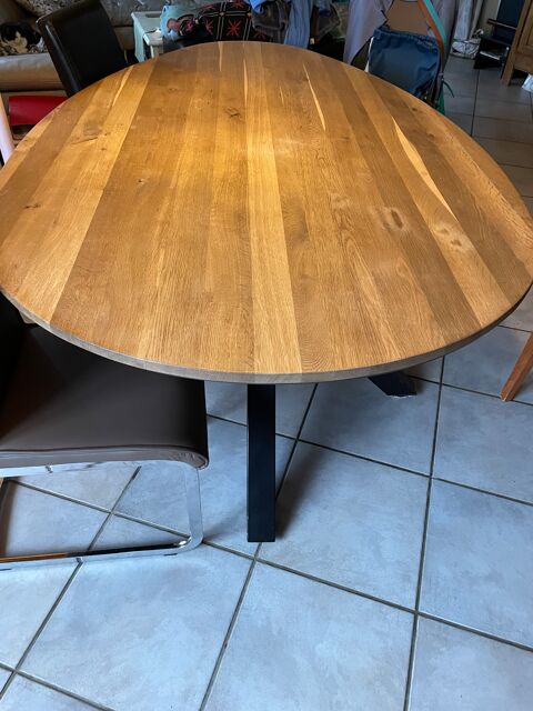 Bonne occasion: belle table ovale en bois, moderne 600 Collonges-sous-Salève (74)