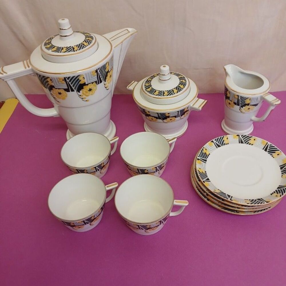 service &agrave; caf&eacute; en porcelaine de Limoges 