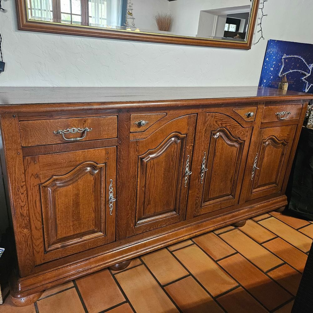 bahut 4 portes en chene massif Meubles