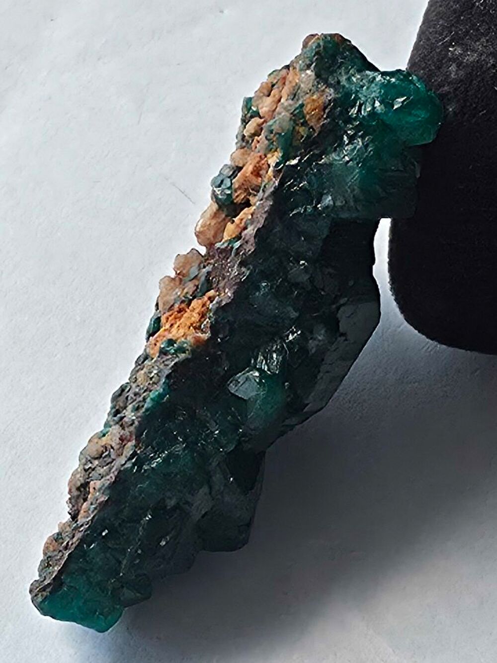 Pierre naturelle Dioptase Verte RDC-Collection &amp; D&eacute;co 