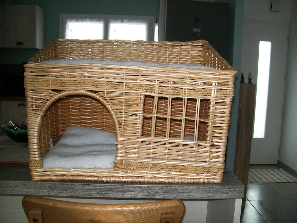 panier en osier pour chat Meubles
