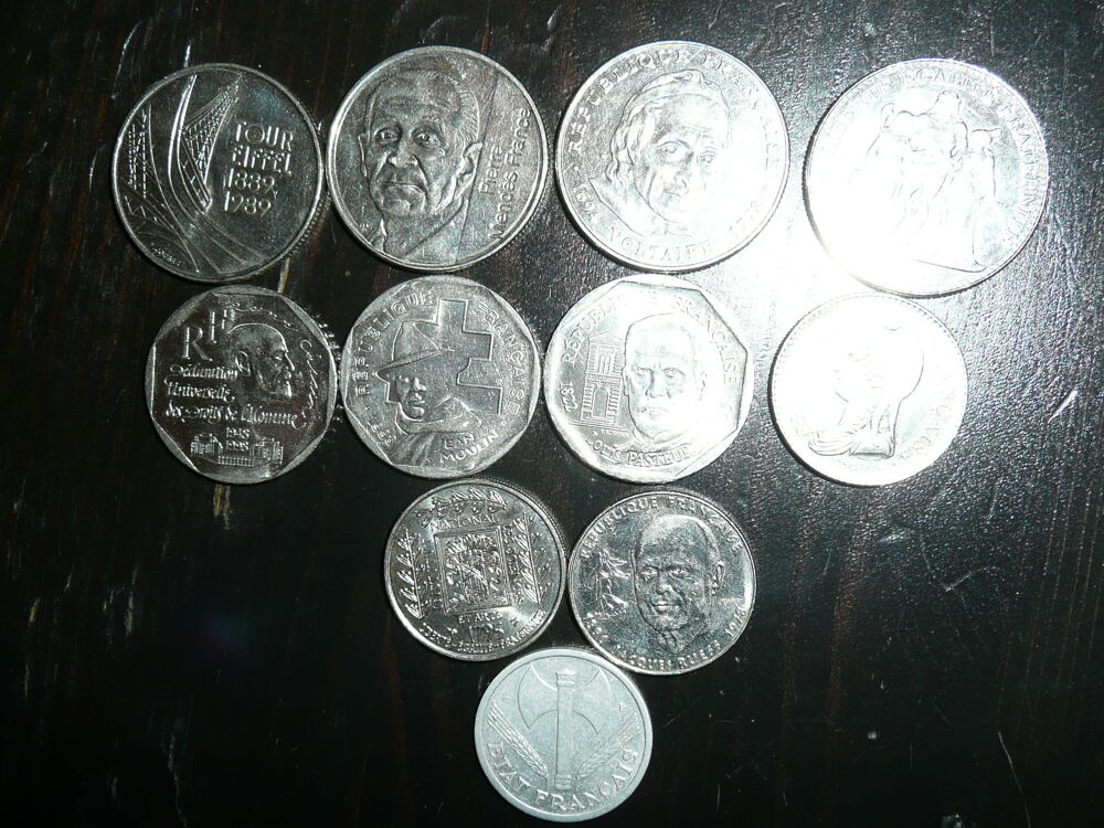 Lot de 10 pi&egrave;ces fran&ccedil;aise + 1 gratuite 1944 c 