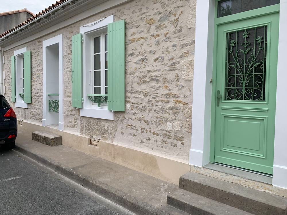 Porte d'entr&eacute;e en ch&ecirc;ne massif grille en fonte d'&eacute;poque Bricolage