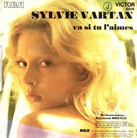 Vinyl 45 trs Silvie  VARTAN  2 titres VOIR PHOTO 2 Pontoise (95)