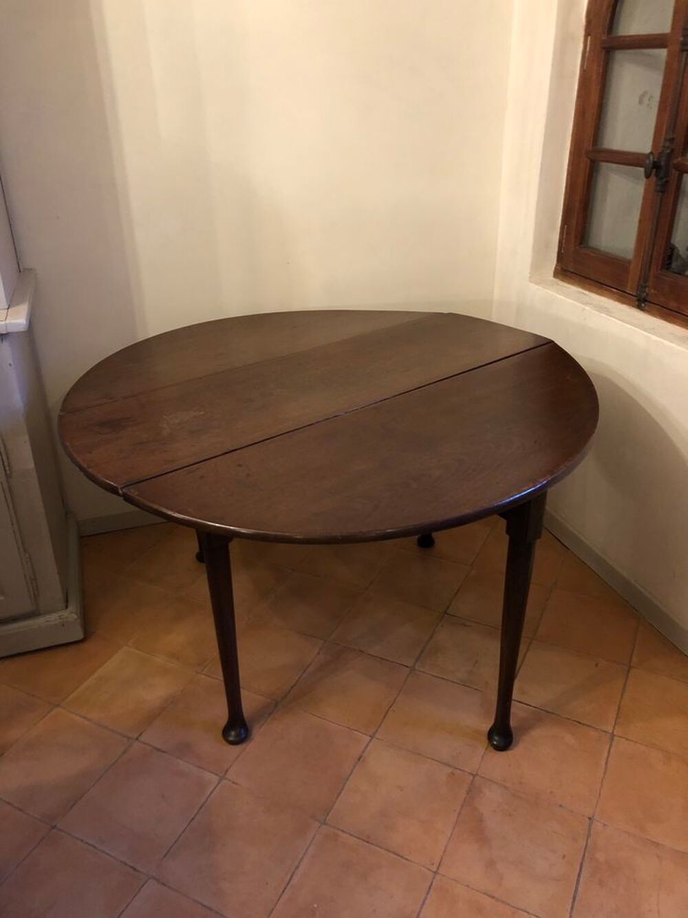 Table anglaise demi-lune en acajou massif 18&egrave;me Meubles