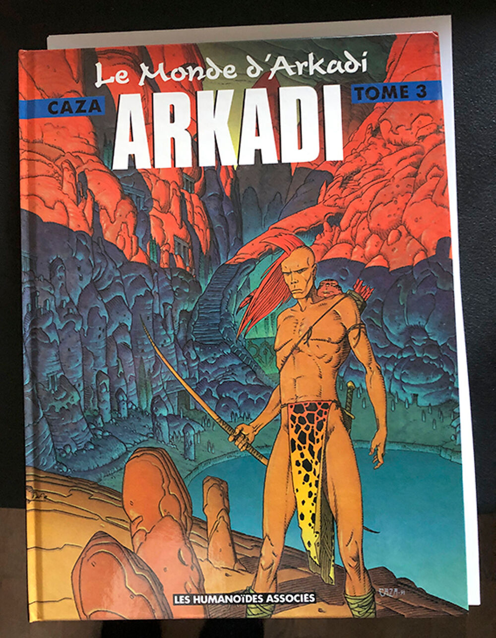 "ARKADI", BD de CAZA - Tome 3, avec carte sign&eacute;e d&eacute;dicac&eacute;e 