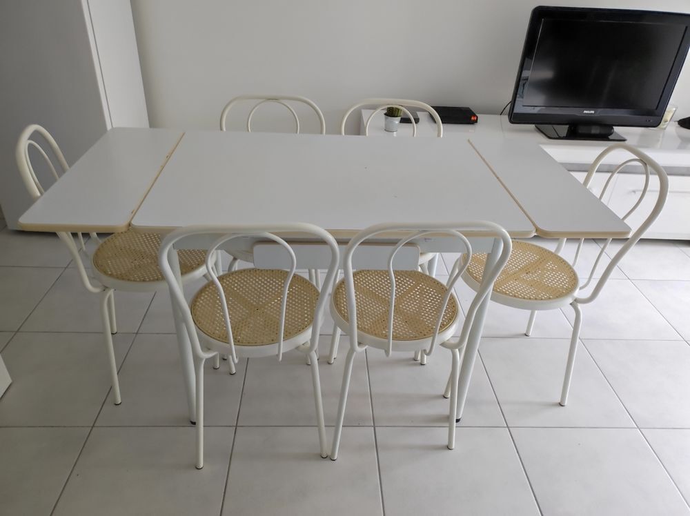 table de cuisine avec rallonge pour 6 personnes Meubles