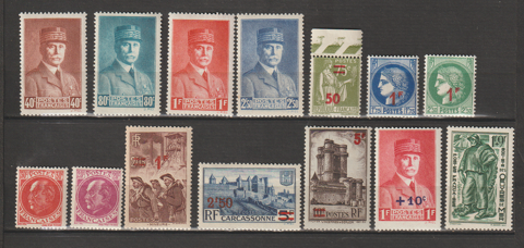 TIMBRES NEUFS** ANNEE 1941
10 Valros (34)