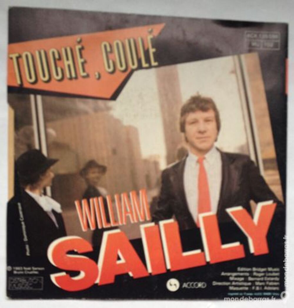 45 tours vinyle William Sailly CD et vinyles
