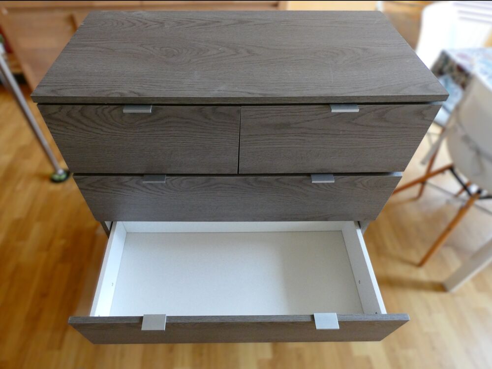 Commode grise 4 + 2 tiroirs Meubles