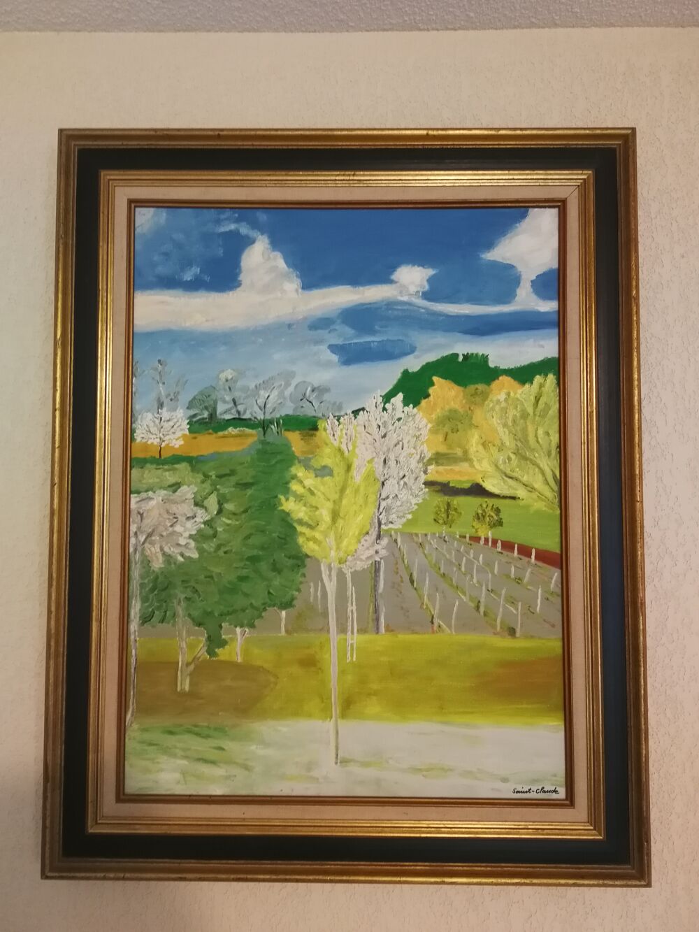 3 tableaux certifi&eacute;s. Saint-Claude et Colin Dcoration