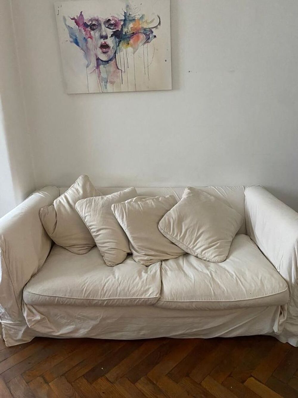 Vente canap&eacute; blanc Meubles