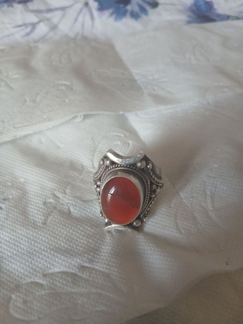 Bague lourde 22 grammes de argent 925 + pierre Bijoux et montres