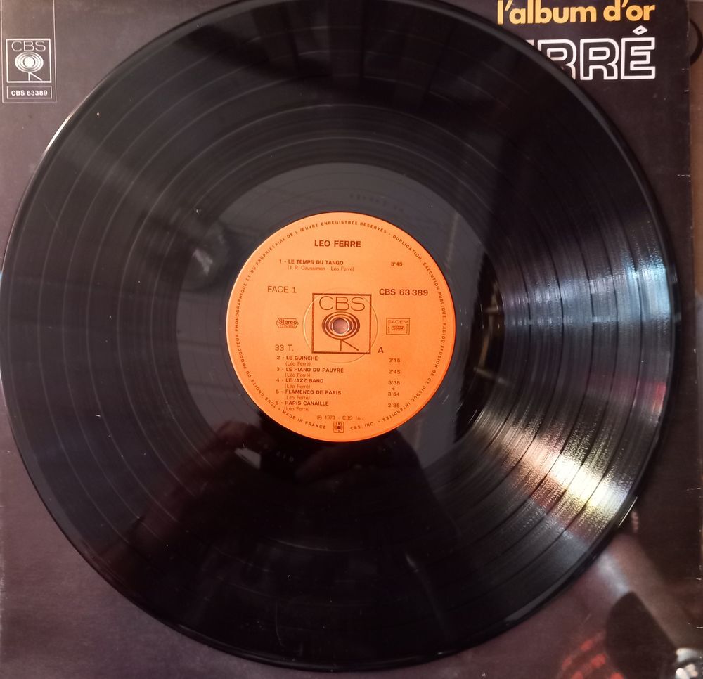 LEO FERRE / DISQUE VYNIL 33 TOURS / CD et vinyles