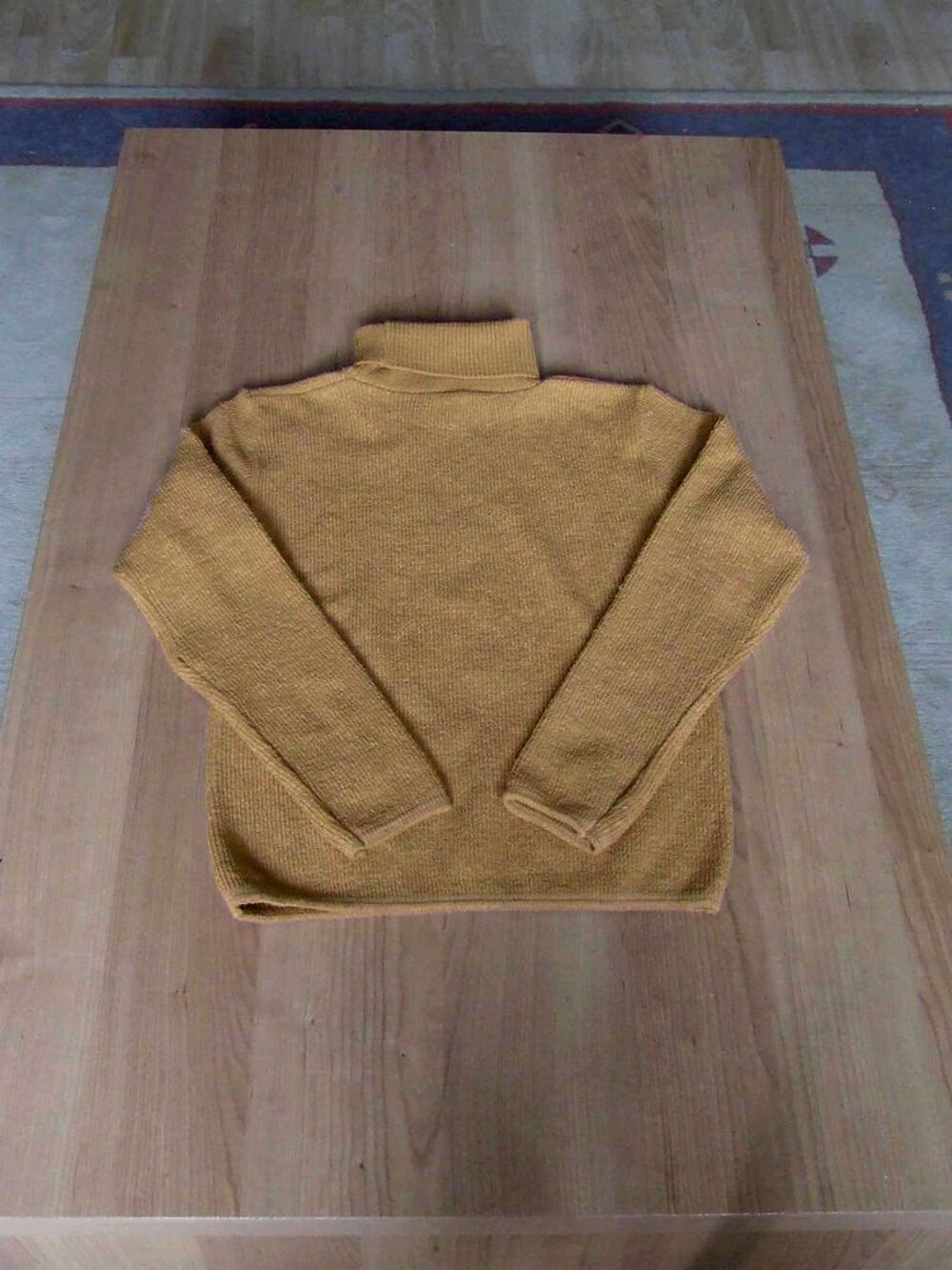 Pull col roul&eacute;, Caramel, Taille 1 (34 36) TBE Vêtements