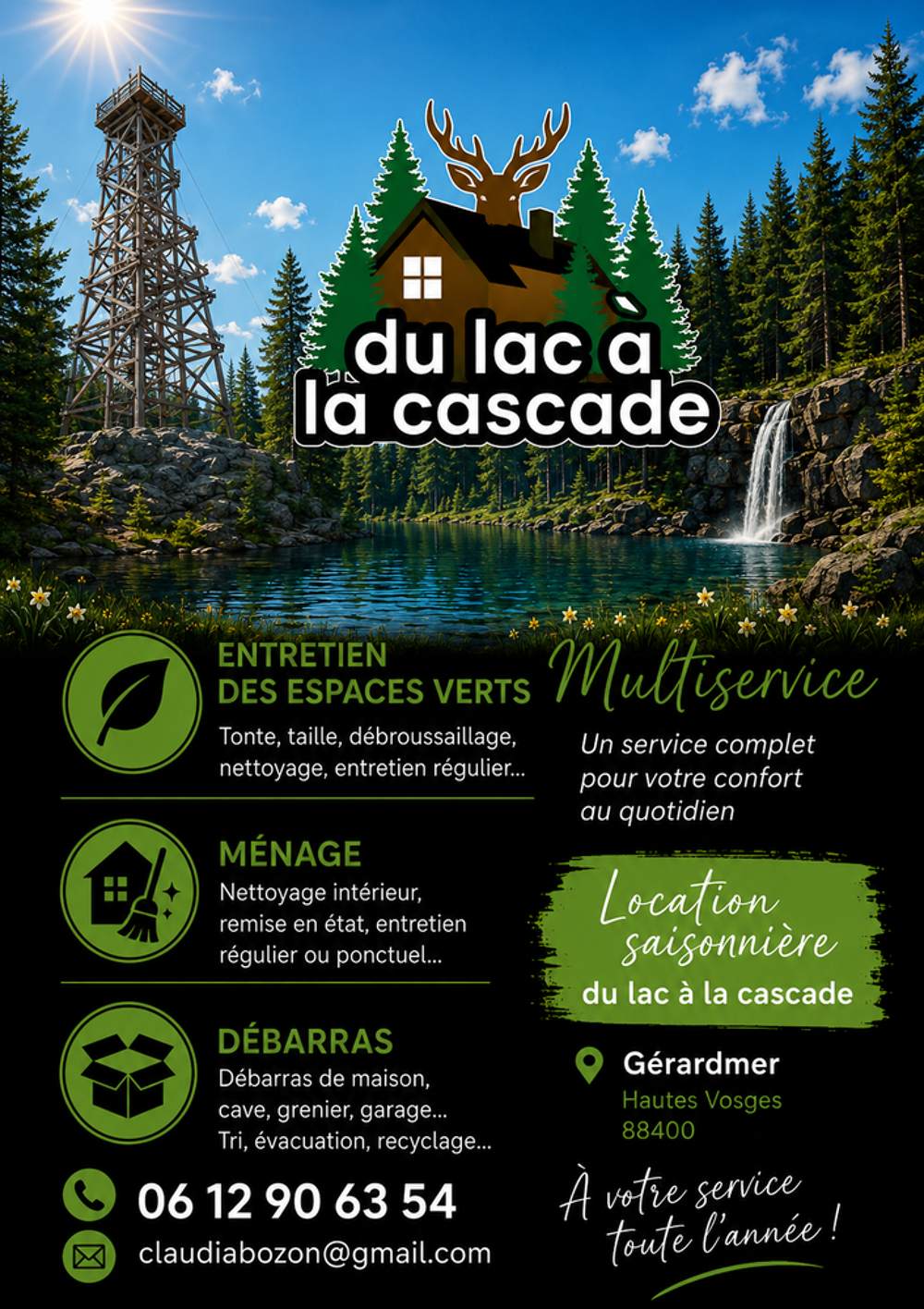   Multiservices, entretien espaces verts, Débarras  