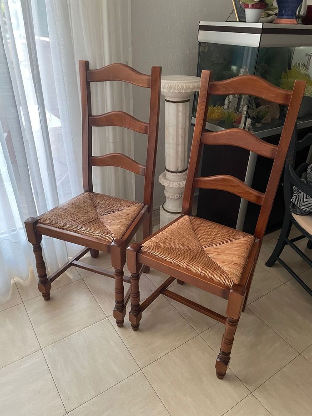 chaises rustiques 1980 Meubles