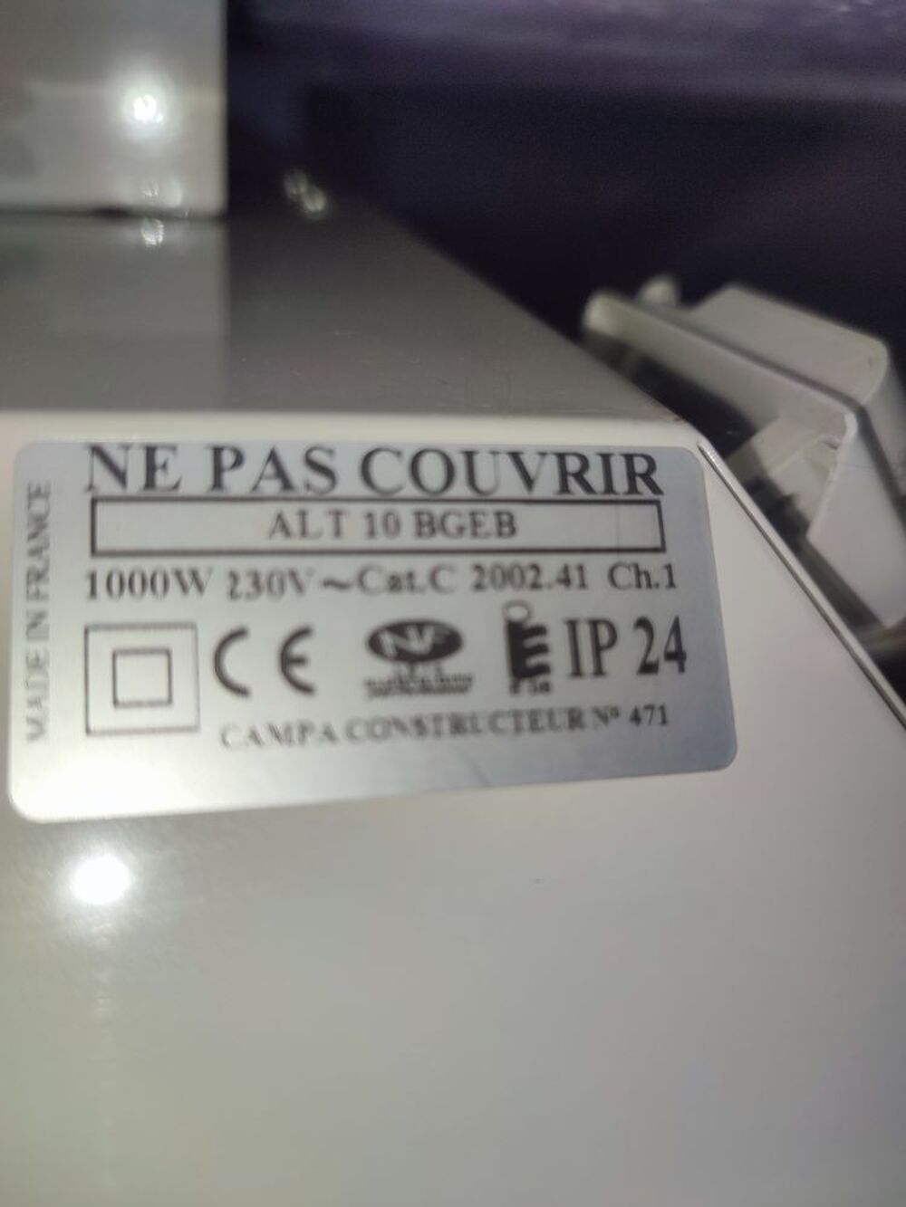 Radiateurs chauffage &eacute;lectrique marque fran&ccedil;aise CAMPA Bricolage