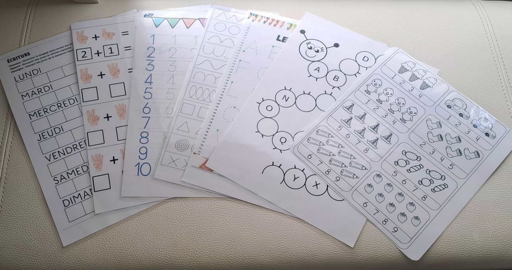 fiche d'apprentissage neuf Jeux / jouets