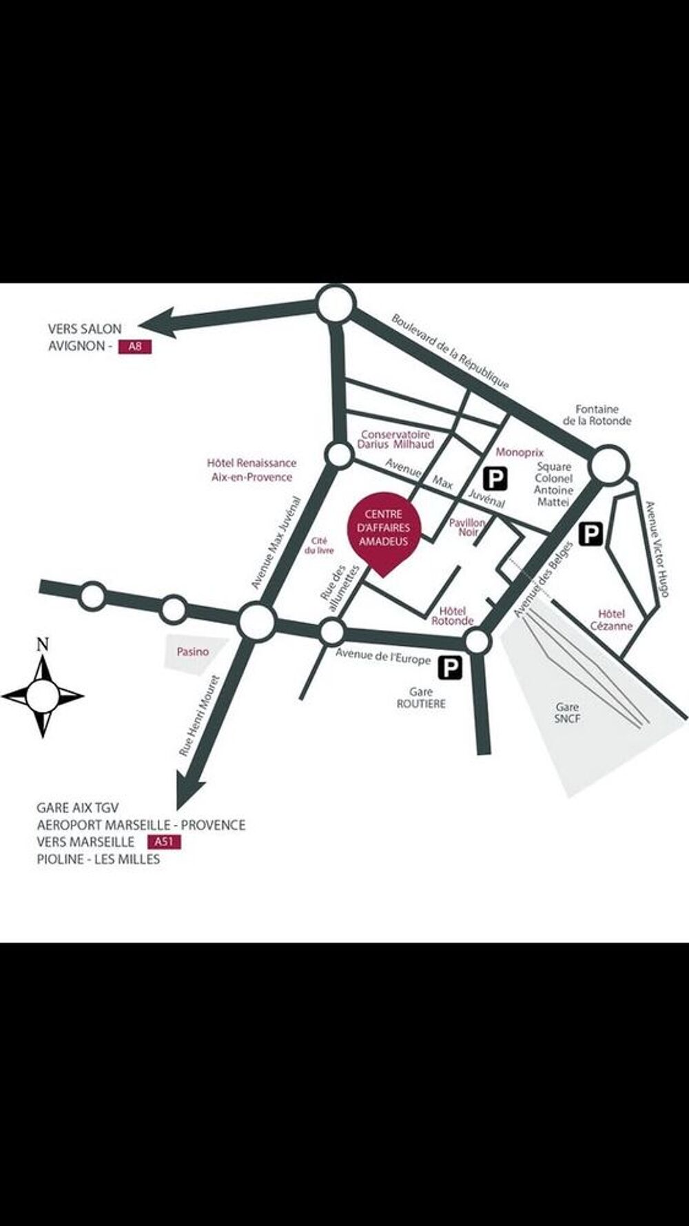 Location Atelier Bureau 14 m2  Aix, Rotonde -  Emplacement strat�gique Aix-en-provence