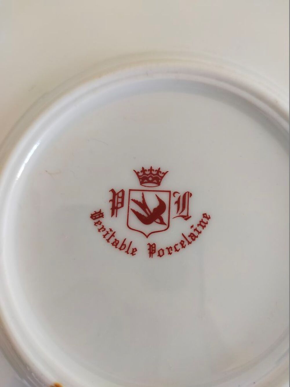 Plat de service porcelaine rond ancien plat Décoration