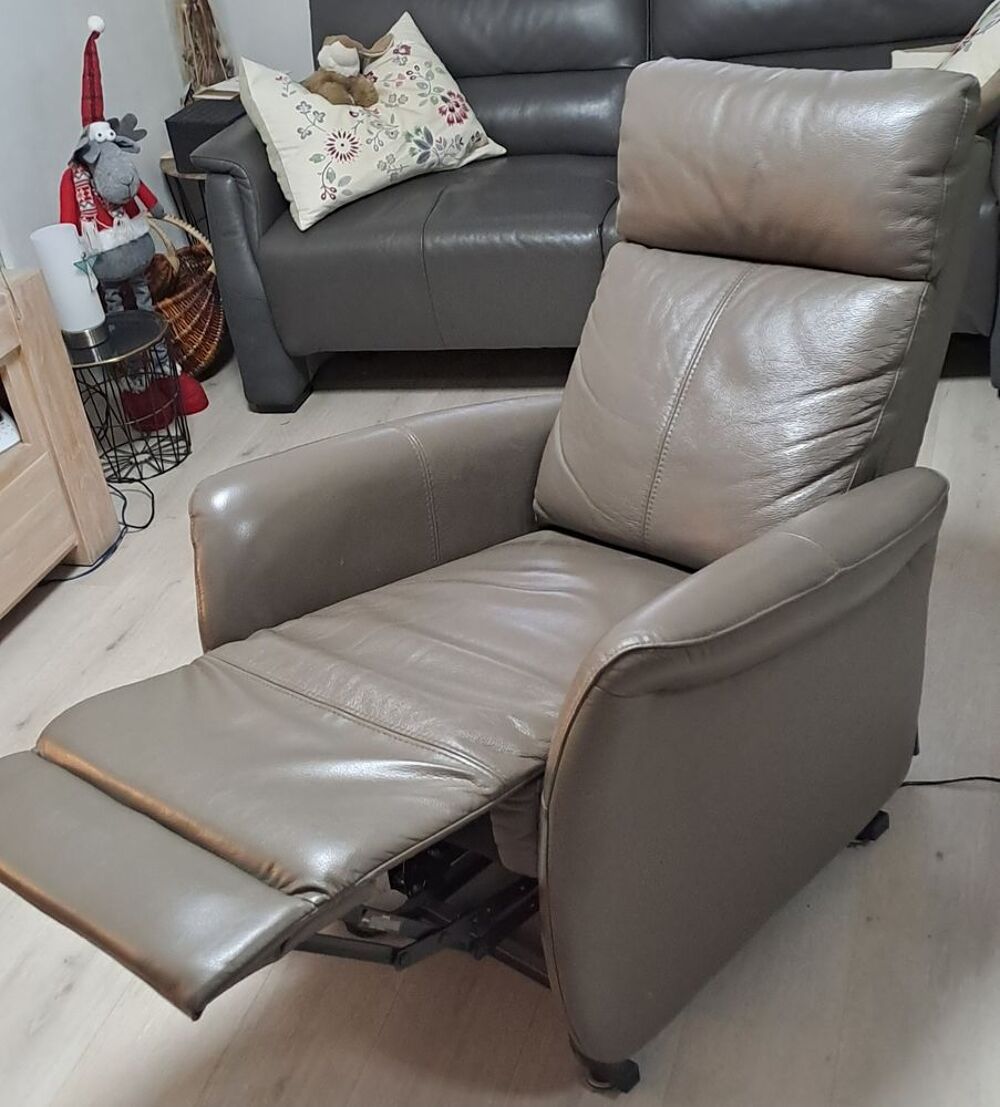 Fauteuil Hamilton Relax Releveur 2 Moteurs Taupe Meubles
