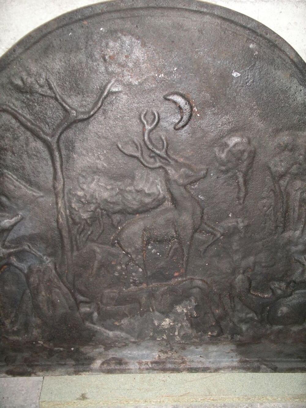 Plaque de chemin&eacute;e fonte Décoration