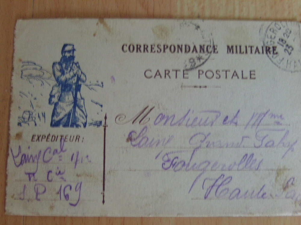 anciennes cartes de correspondances militaires 