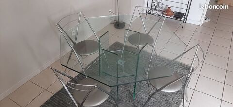 Table � manger octogonale en verre tremp� 100 Toulouse (31)