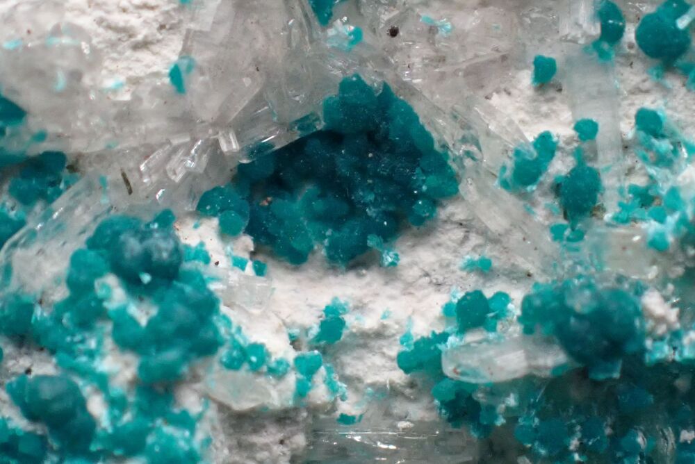 Aurichalcite &amp; H&eacute;mimorphite &amp; Argile , Mexique 