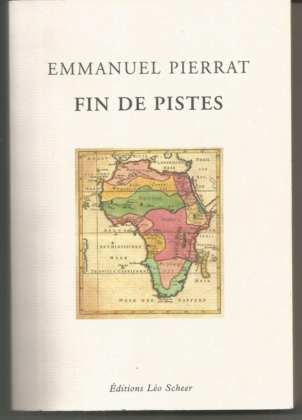 Emmanuel PIERRAT Fin de pistes Livres et BD