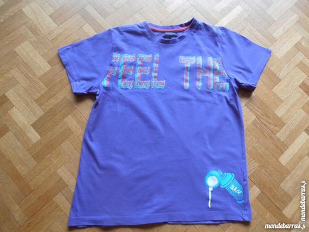 Tee-shirt gar&ccedil;on violet (V4) Vtements enfants