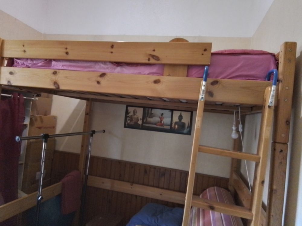Mezzanine 2 places en pin Meubles