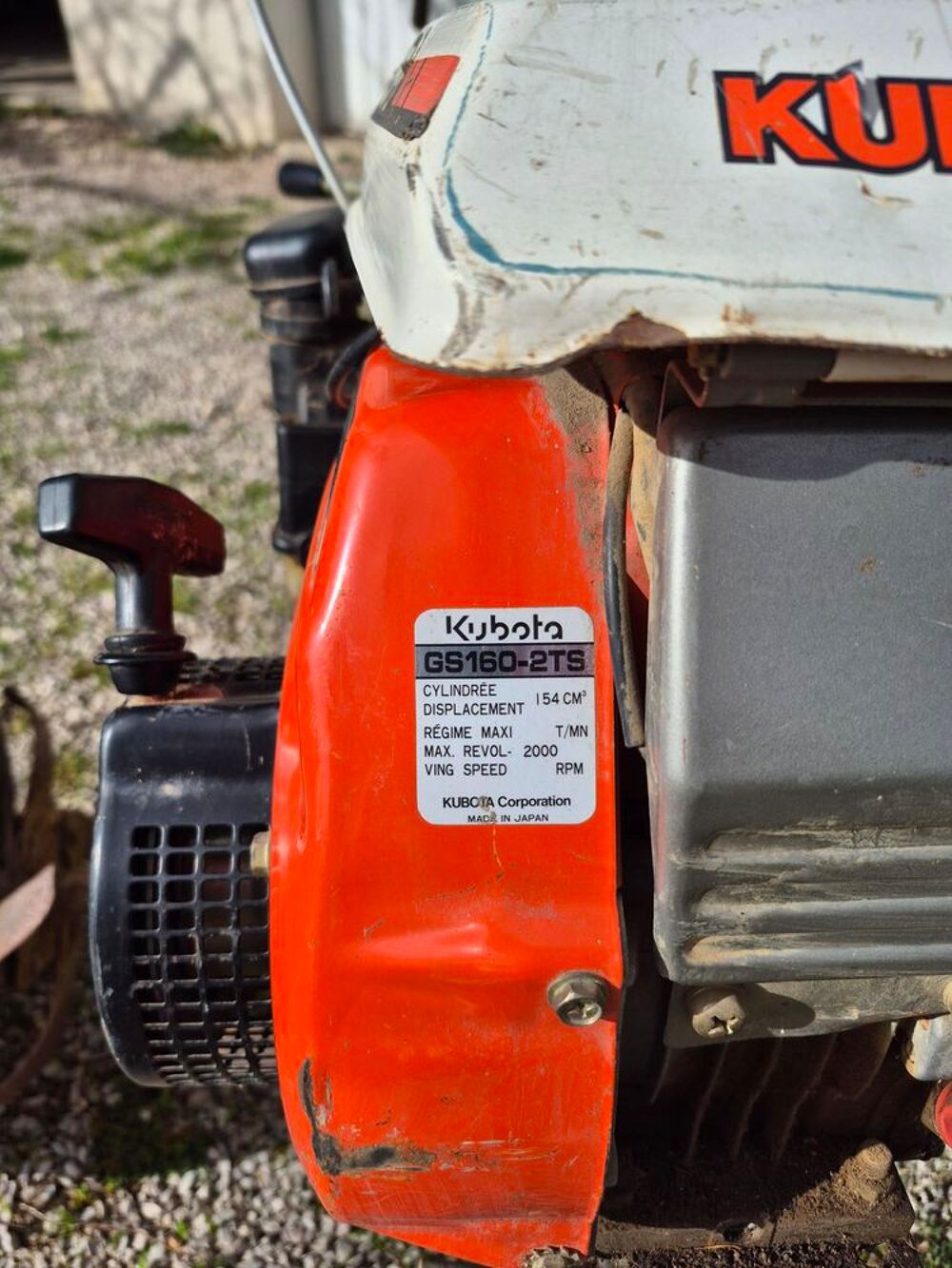 Motoculteur KUBOTA Jardin