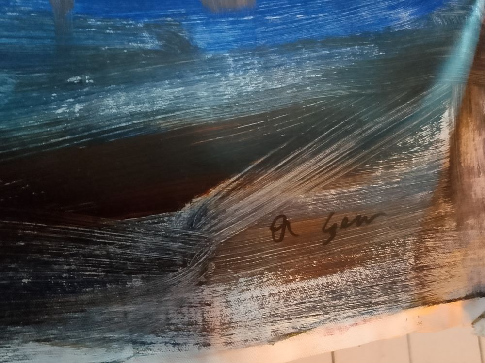 Tableau huile sur toile Alessandro Dupr&eacute; alias Alex Cem Décoration