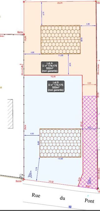  Terrain � vendre 550 m�