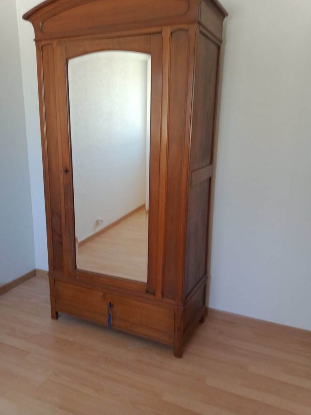 Armoire Louis Philippe 1 porte 1 tiroir miroir biseaut&eacute; Meubles
