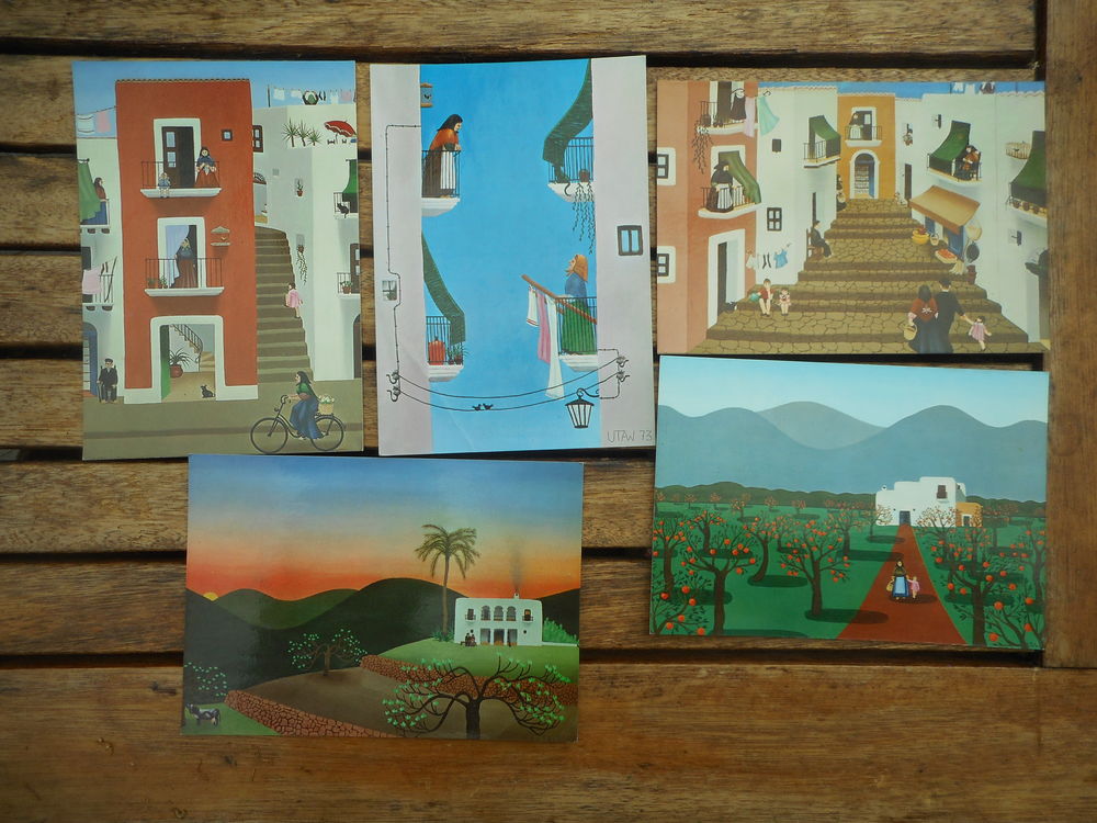 Lot de 5 CP modernes "Utaw Ibiza" 
