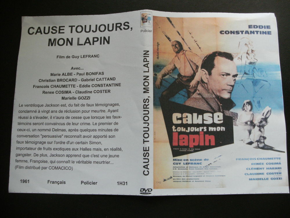 Rare film : " Cause toujours mon lapin " DVD et blu-ray