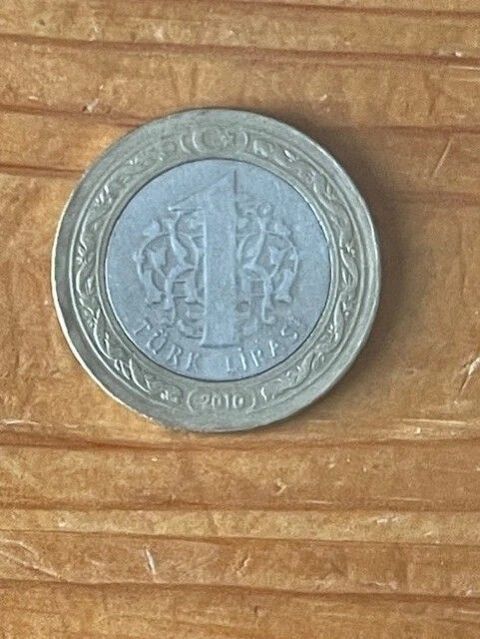 Pièce de monnaie - 1 Lira 2010 (Turquie) 2 Dijon (21)
