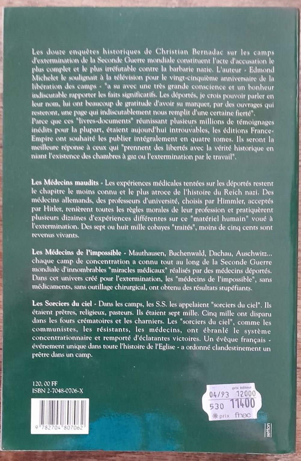 D&eacute;portation 1933 - 1945 - Christian Bernadac Livres et BD