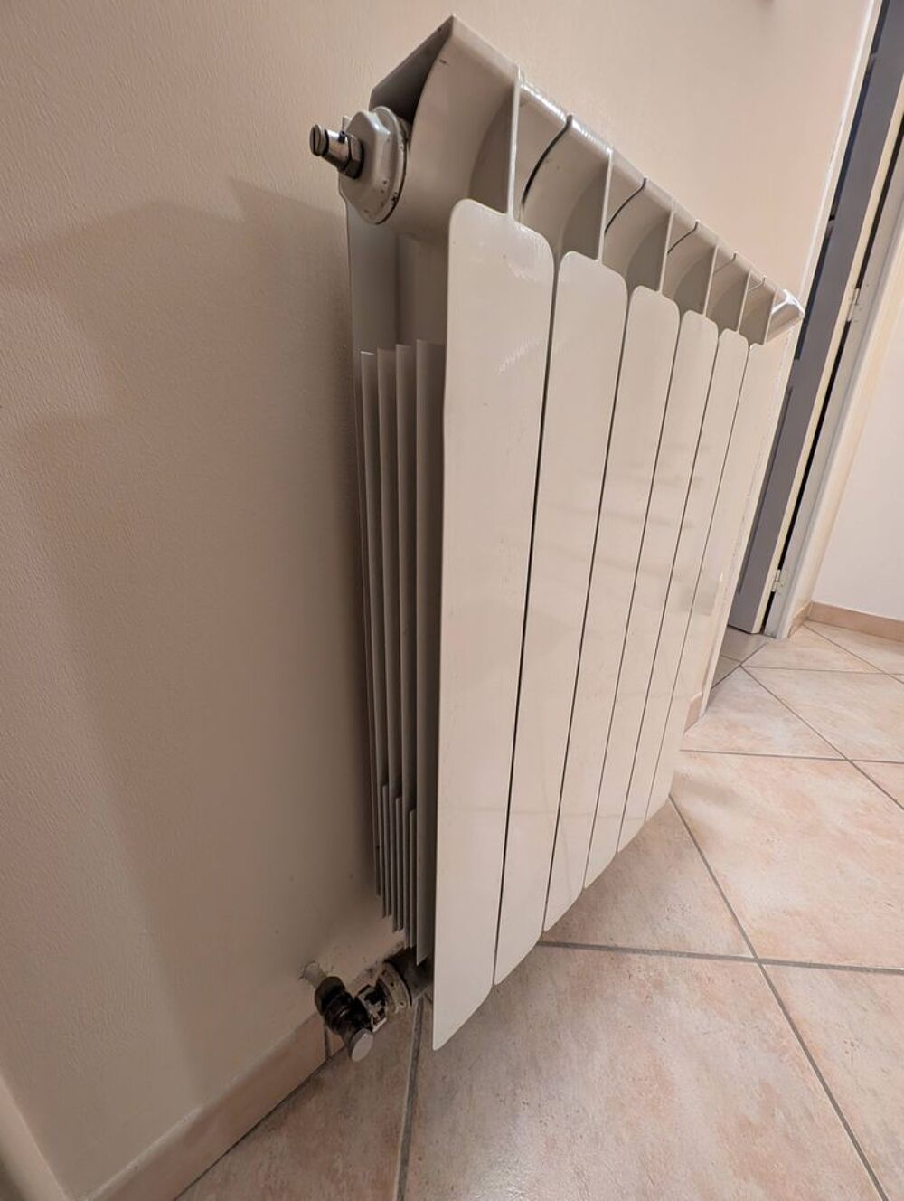 radiateur en fonte d'aluminium Blanc 6 &eacute;l&eacute;ments Bricolage