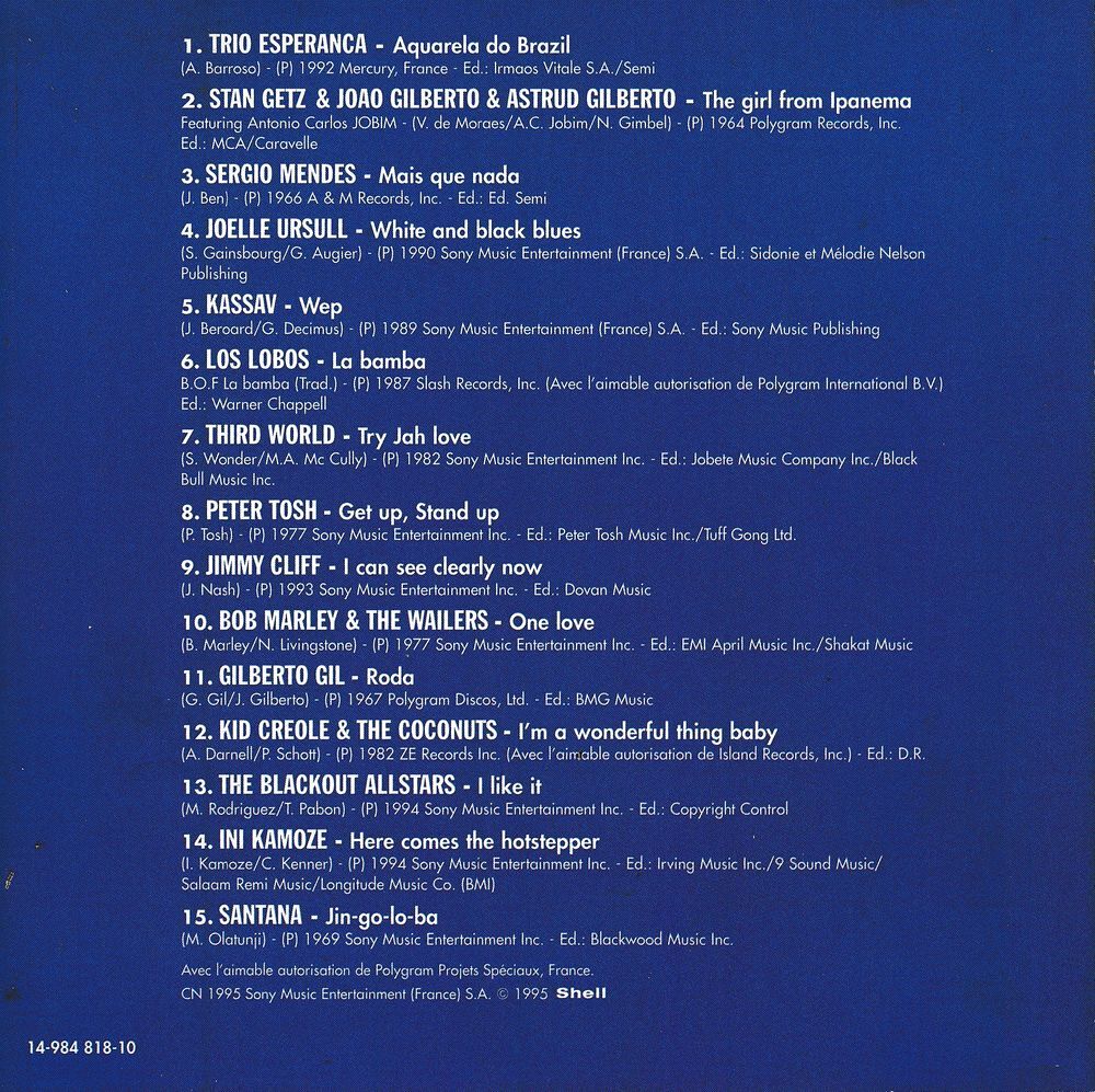 CD Sun Music Titres En Version Originale Shell Collection CD et vinyles