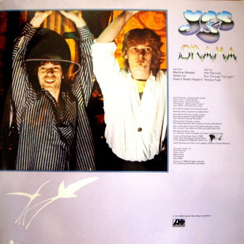 Yes - " Drama " [Vinyle LP Album 33 tours 12" - 1980] CD et vinyles