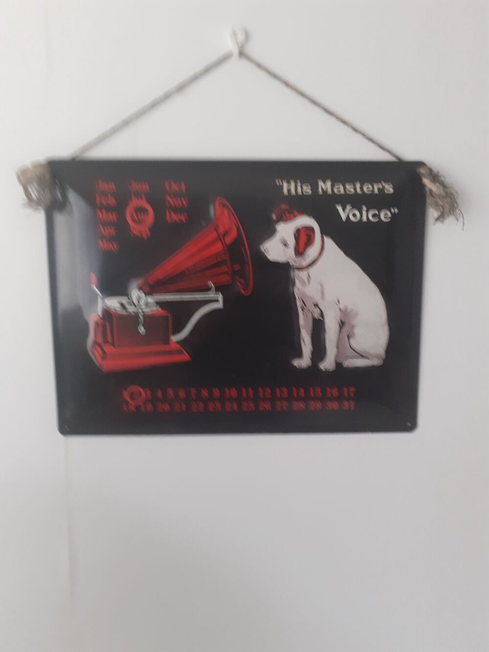 Plaque &eacute;maill&eacute;e master of voice 