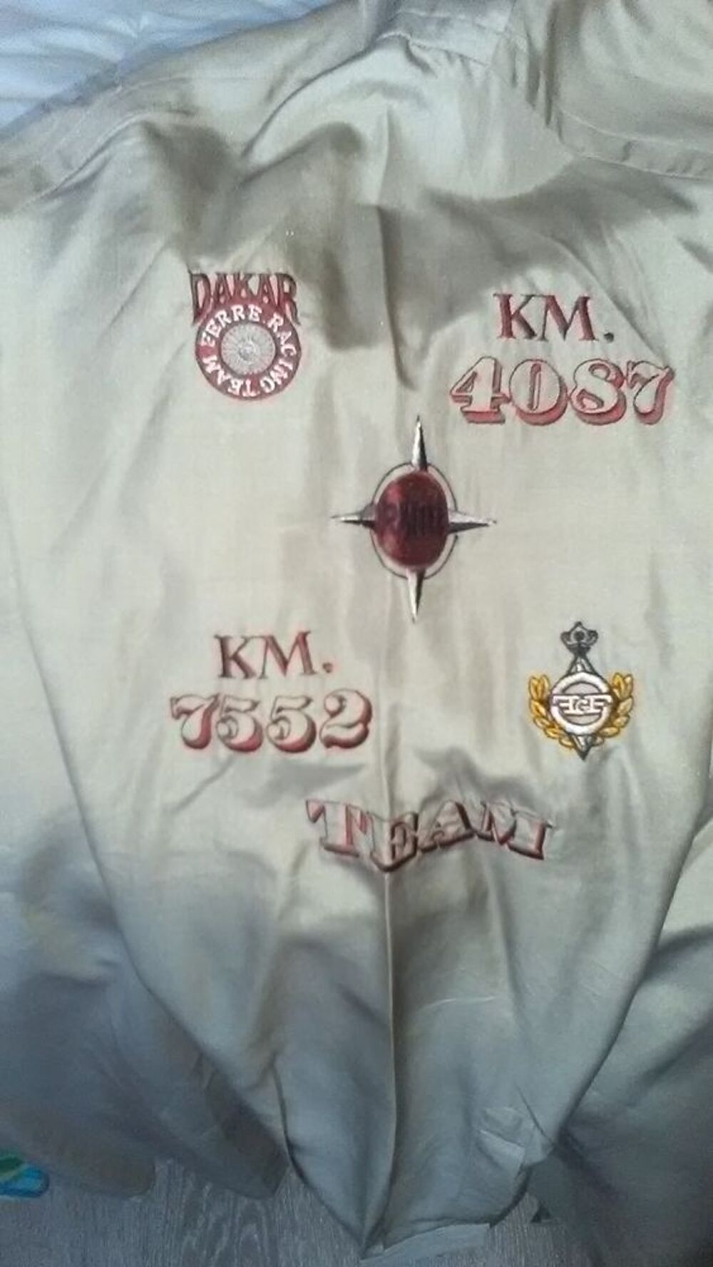 Chemise collector Paris-Dakar sign&eacute; Gianfranco F&eacute;rr&eacute; 