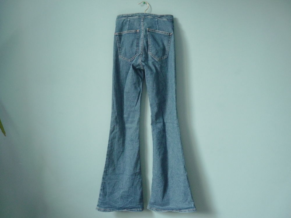 jean jennyfer femme bleu brut XS 34 TBE Vtements