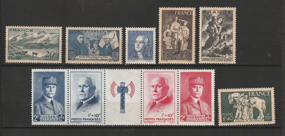 TIMBRES NEUFS** ANNEE1943
