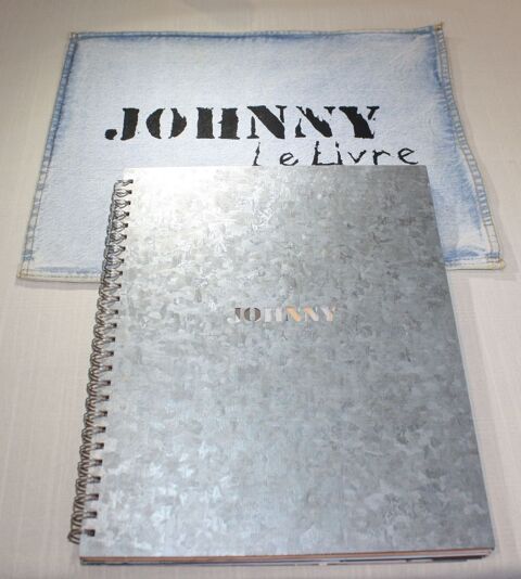 Johnny Hallyday, Le Livre mtal avec CD, jean clair, TB tat 50 Bavay (59)