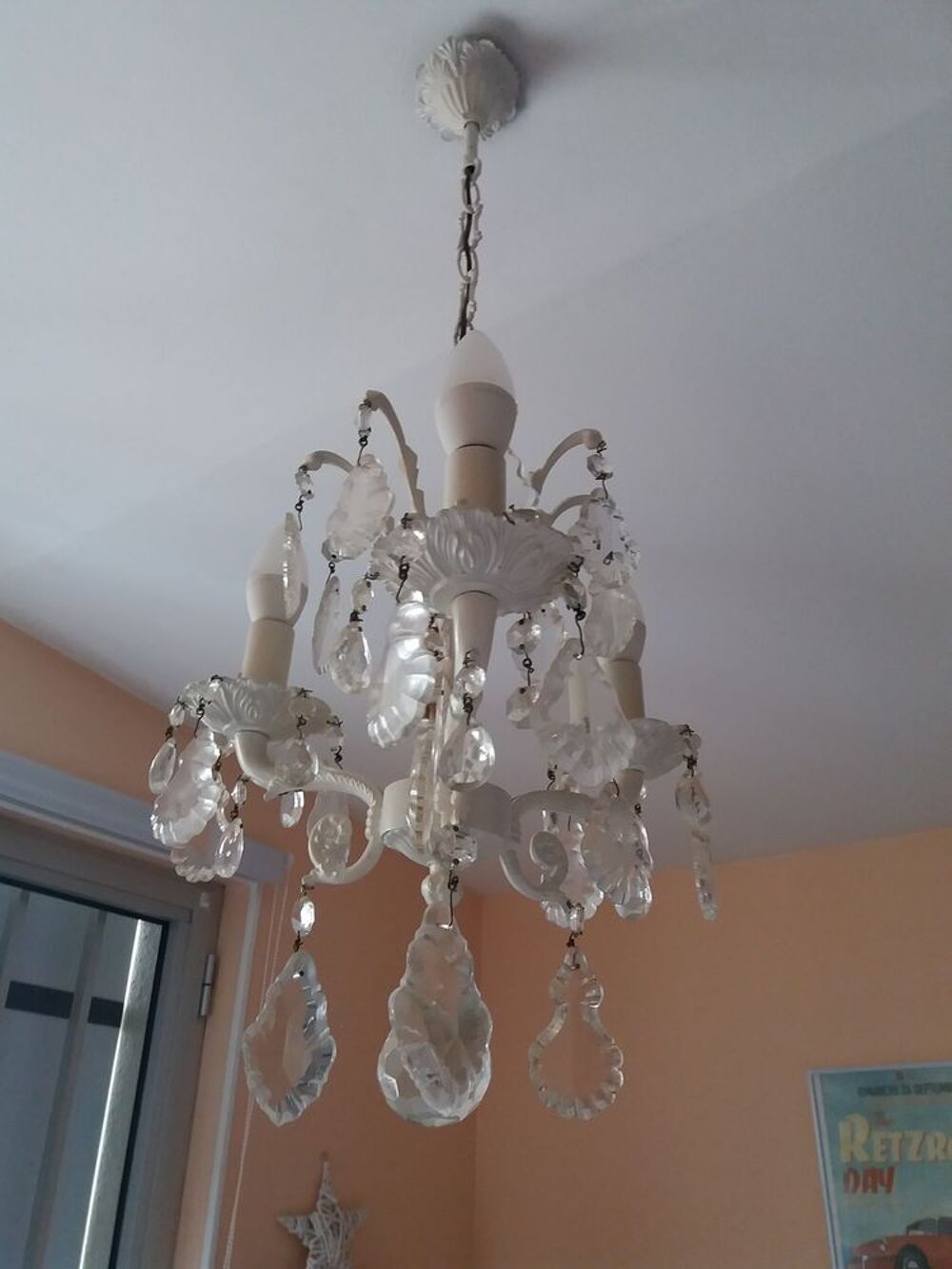Magnifique lustre &agrave; pampilles Décoration